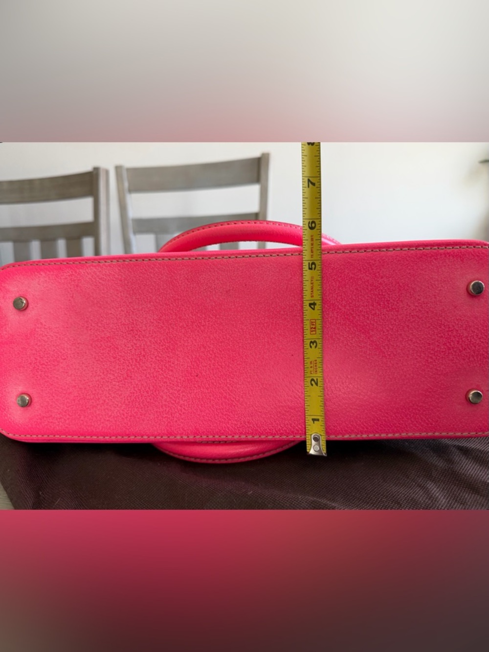 Kate Spade hot pink leather tote bag purse - Picture 15 of 16